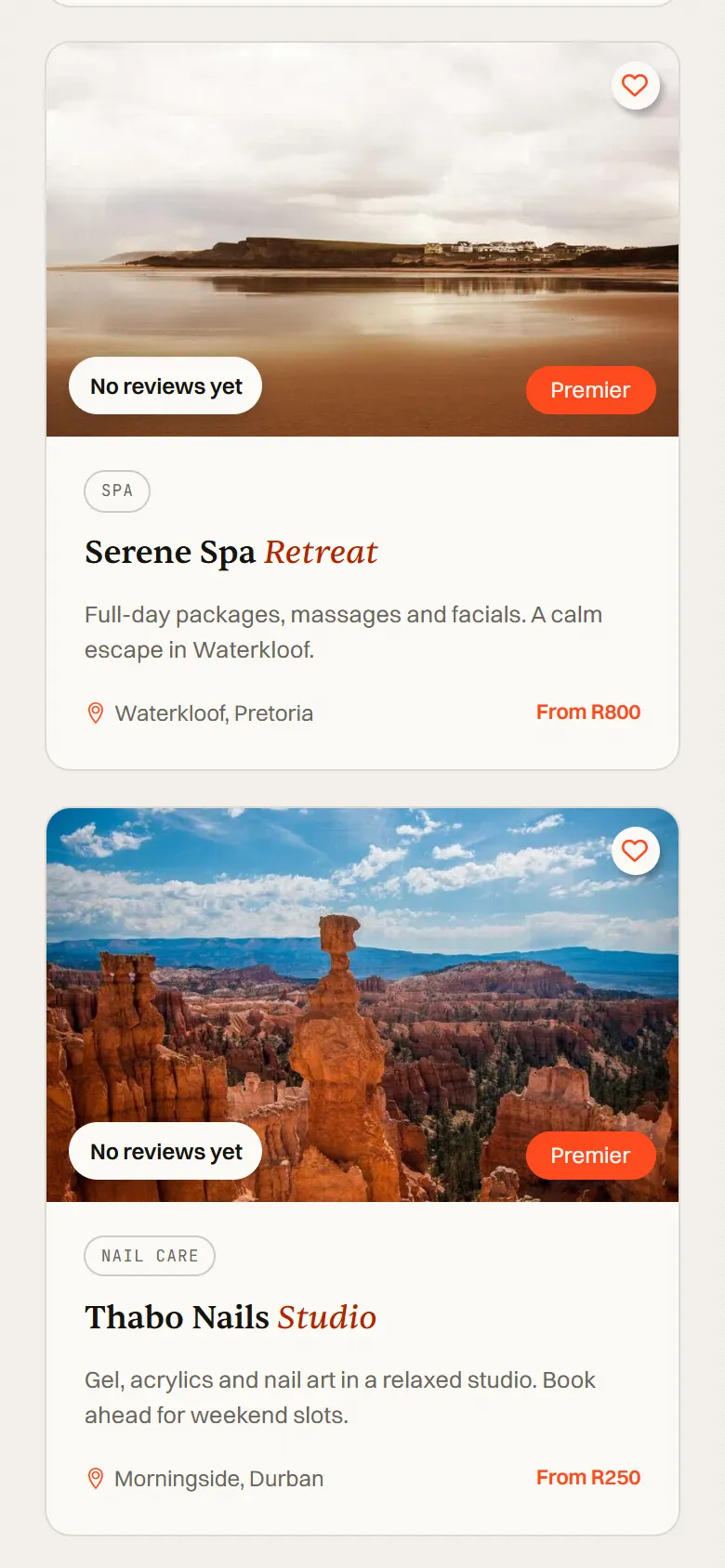 Essentialist website on a phone