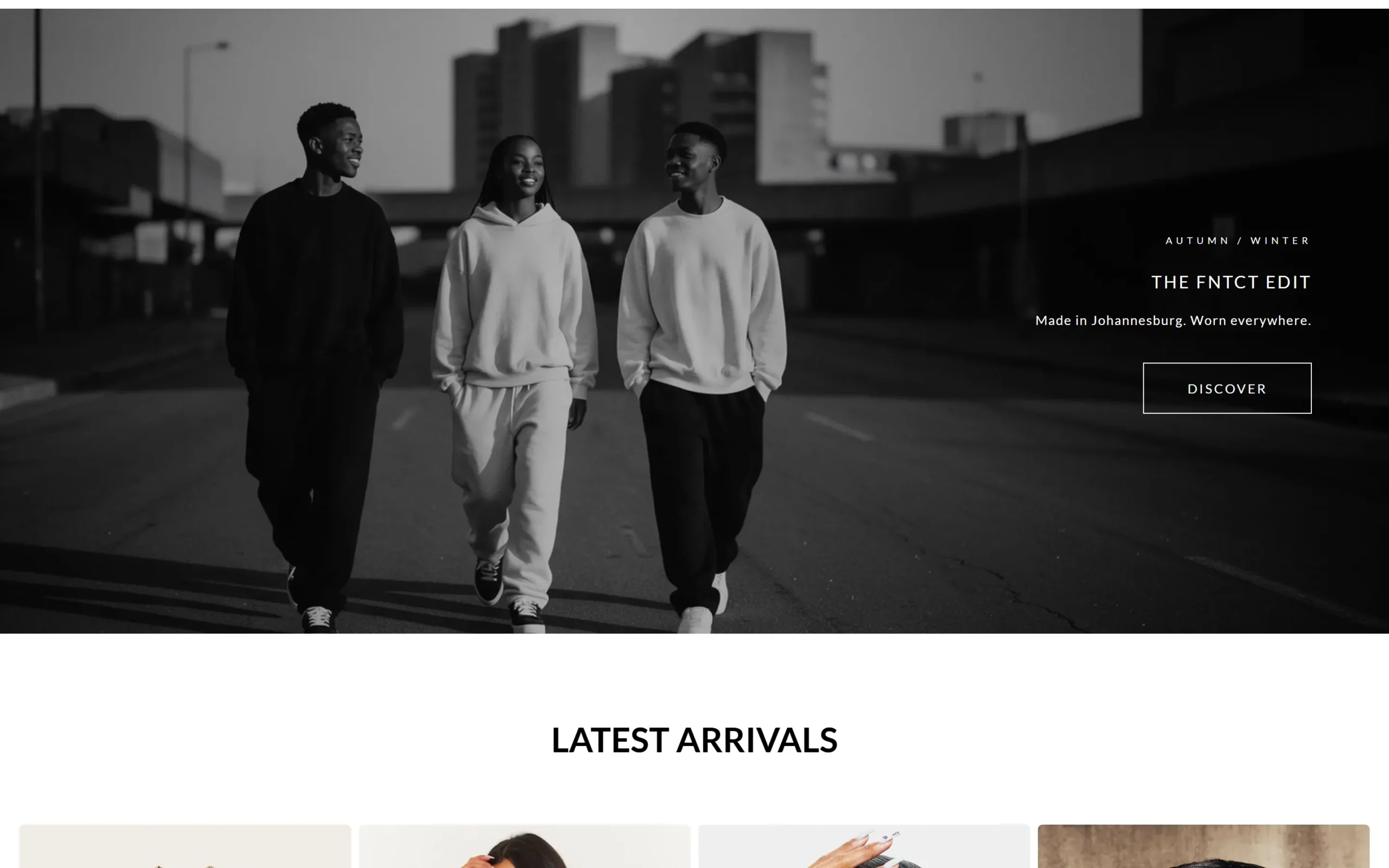 FNTCT website on desktop